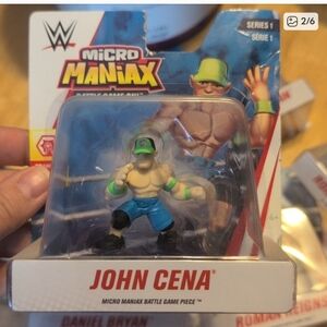 WWE Micro Manix John Cena Figure in Green and Blue